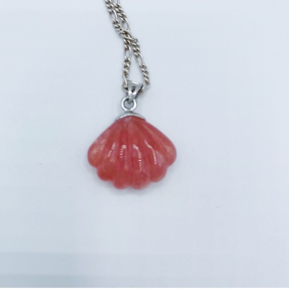 Rhodochrosite Pink Sterling Silver Pendant
